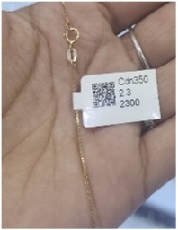 CADENA VENECIANA 55CM EN ORO DE 18 KILATES