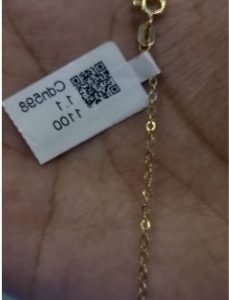 CADENA ROLO DELGADA DE 55 CM EN ORO 18 KILATES