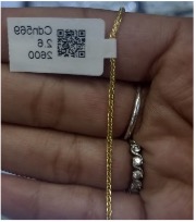 CADENA TIPO CORDÓN DE 50 CM EN ORO 18 KILATES