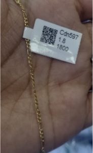 CADENA CARTIER MEDIANA DE 50 CM EN ORO 18 KILATES